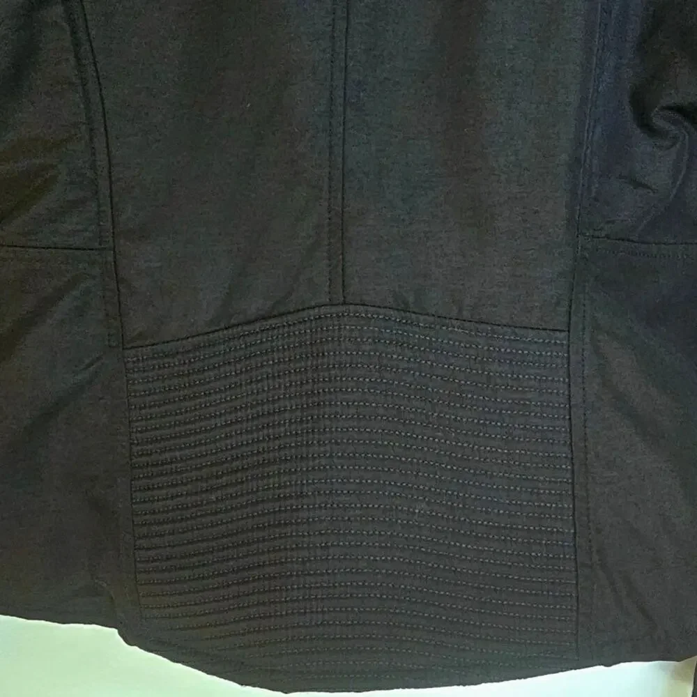 Harley Davidson Black Moto Biker Windbreaker Jacket with HD Logo & Wings